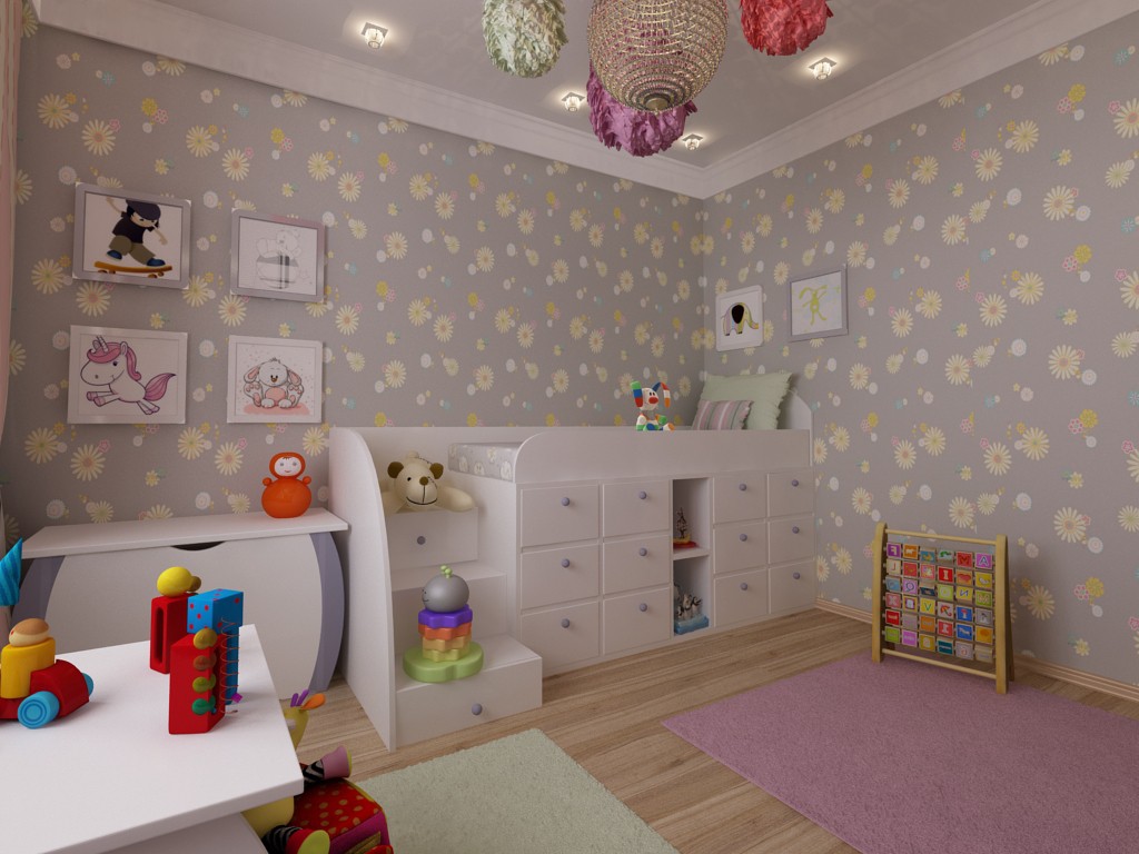 Детская Детская в 3d max vray изображение