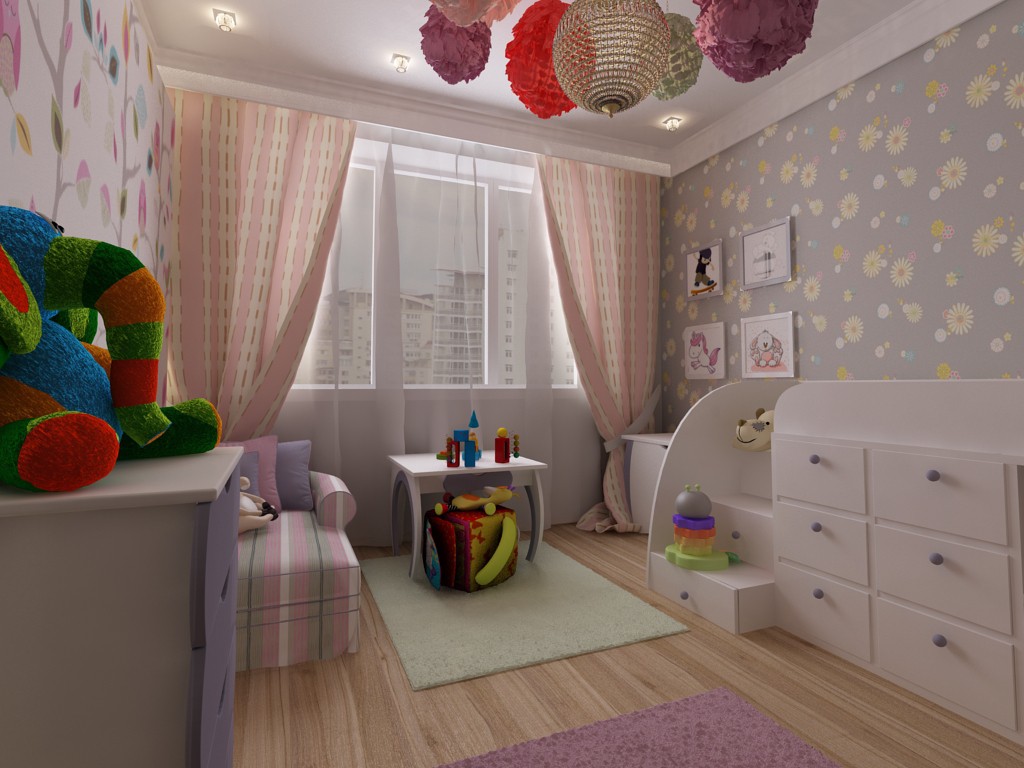 Детская Детская в 3d max vray изображение