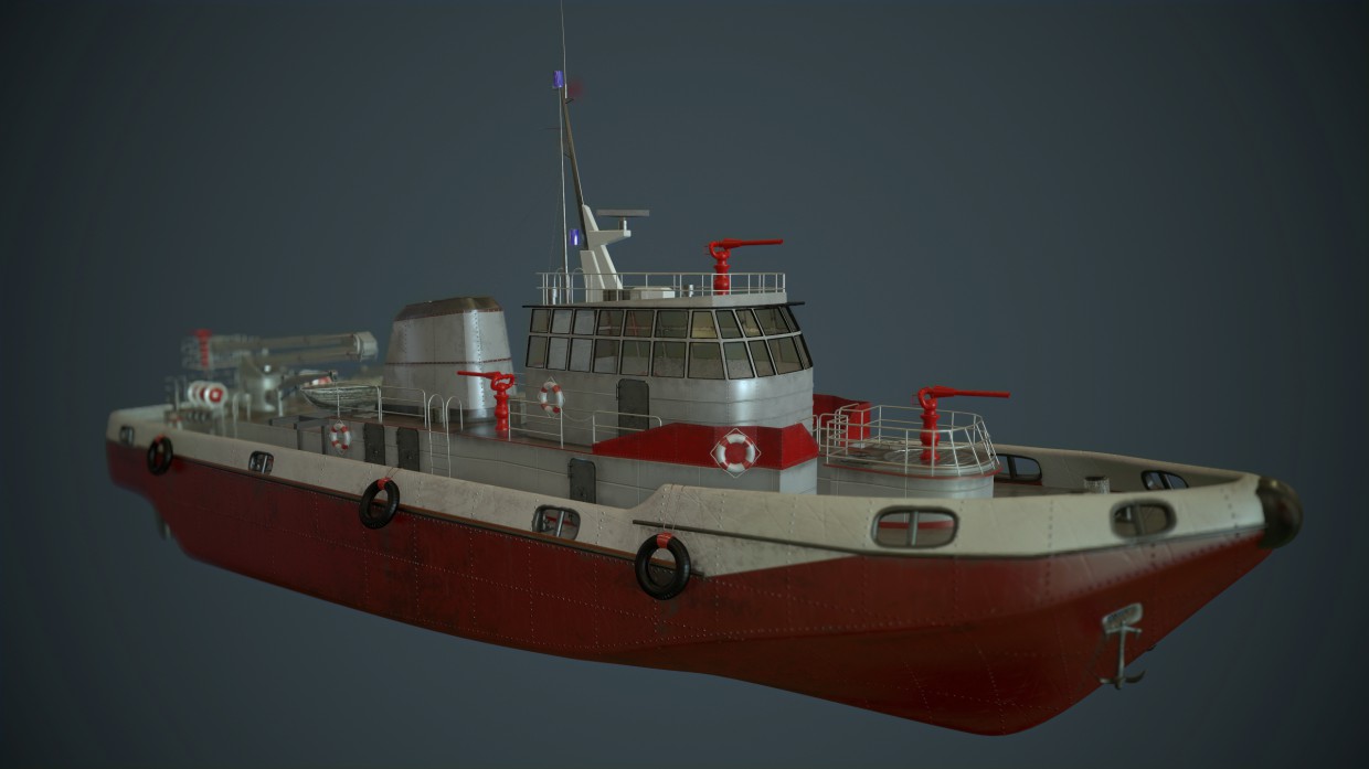 Fire ship in 3d max Other image