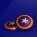 3d captain america shield