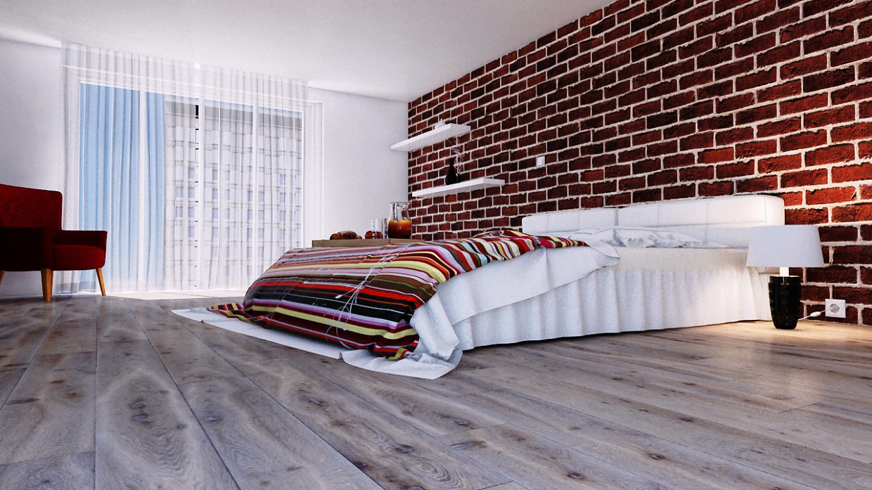 imagen de cama en 3d max mental ray