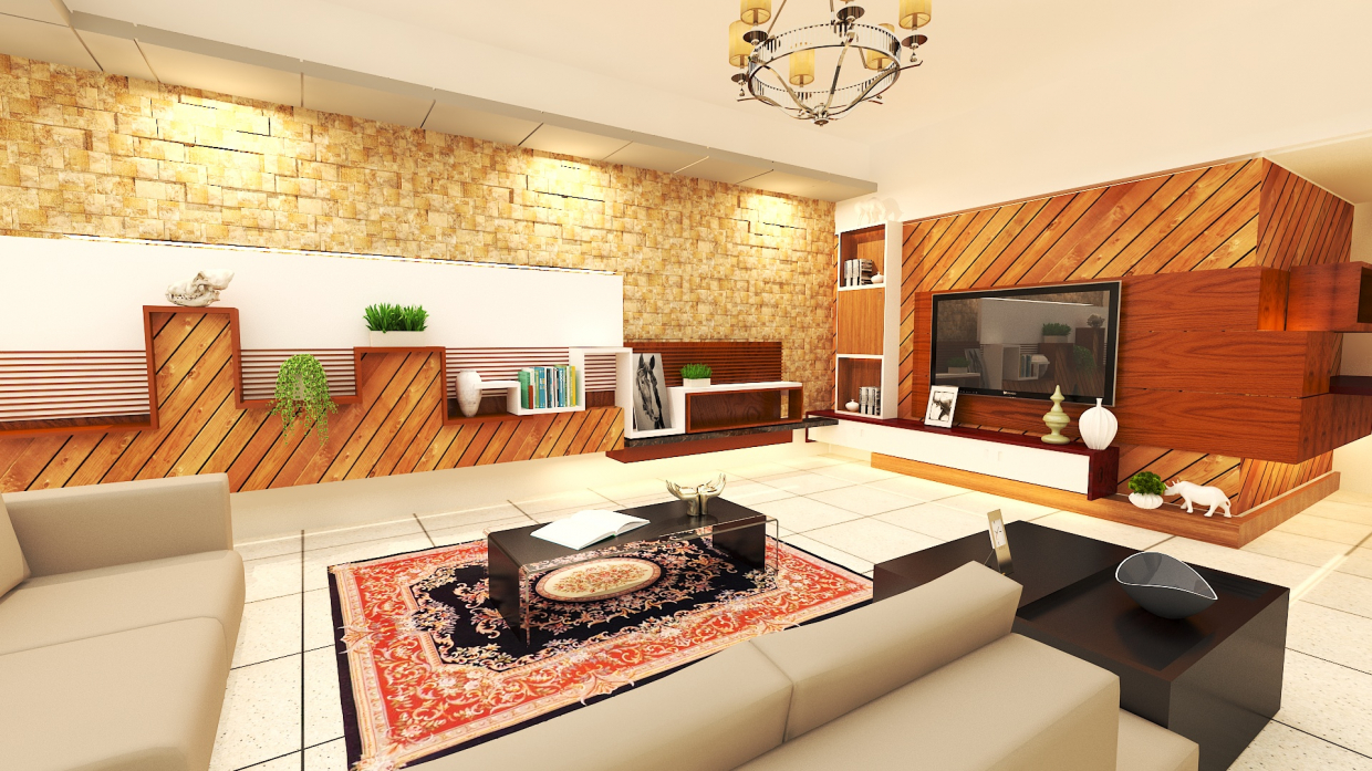 Living Room in 3d max vray 3.0 image