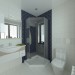 Guest bathroom (small house in Odessa) in 3d max vray image