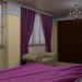 The bedroom in the free style in 3d max vray image