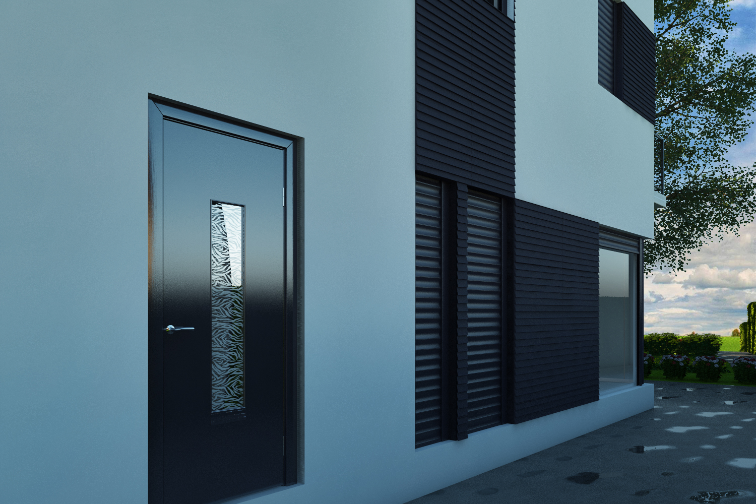 High-tech house project in 3d max vray 3.0 image