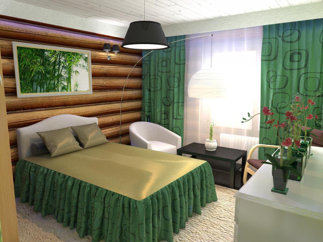 Casa de 2 pisos de madera en estilo moderno imagen de Casa de 2 pisos de madera en estilo moderno en 3d max vray