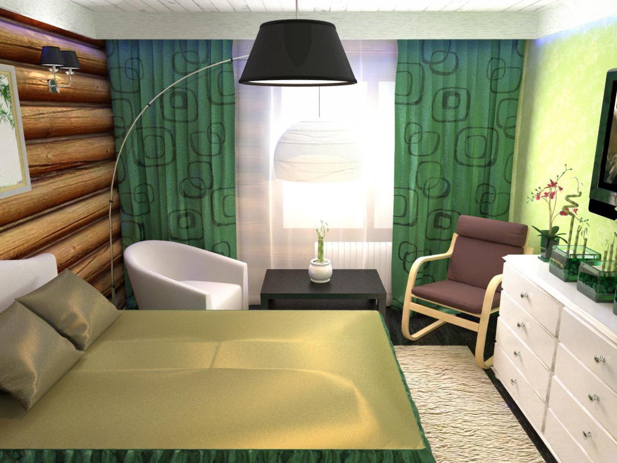 Casa de 2 pisos de madera en estilo moderno imagen de Casa de 2 pisos de madera en estilo moderno en 3d max vray