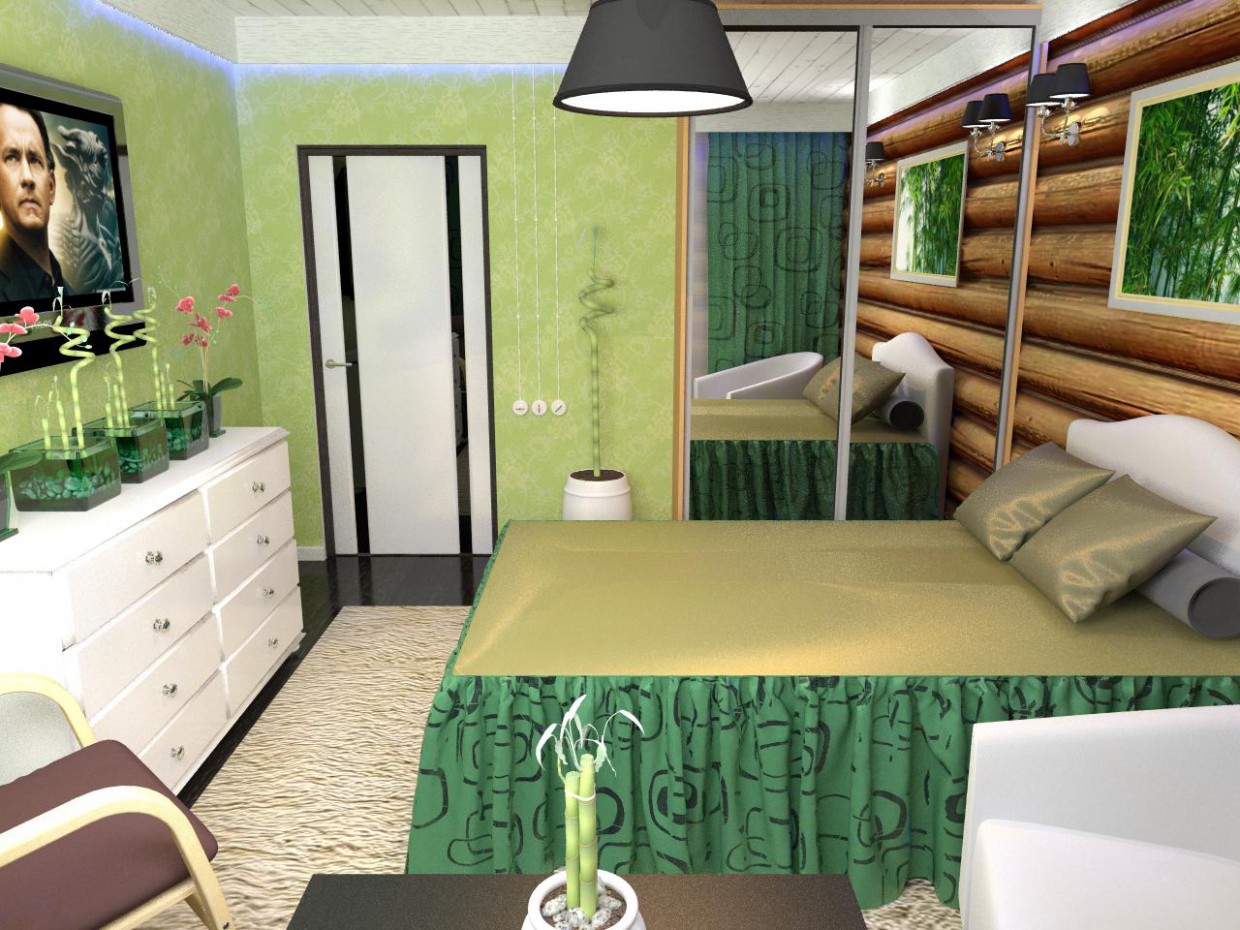 Casa de 2 pisos de madera en estilo moderno imagen de Casa de 2 pisos de madera en estilo moderno en 3d max vray