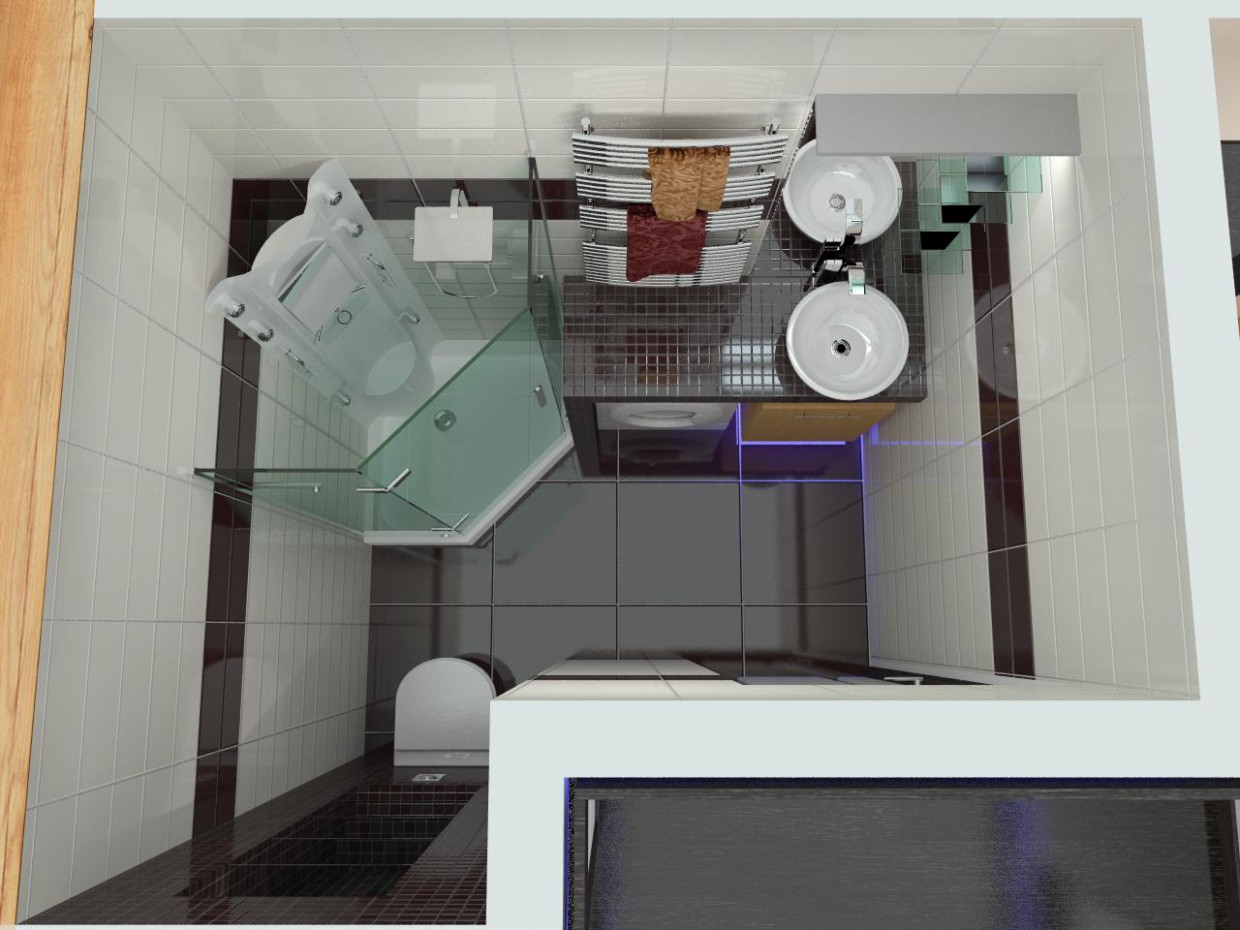 Casa de 2 pisos de madera en estilo moderno imagen de Casa de 2 pisos de madera en estilo moderno en 3d max vray
