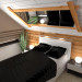 Moderna casa de madeira de 2 histórias em 3d max vray imagem