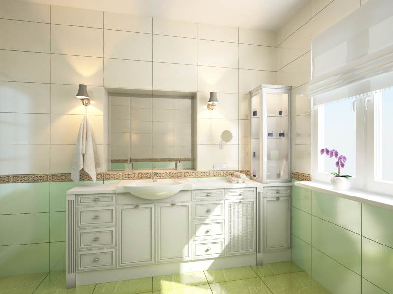 Ванна кімната в 3d max vray 3.0 зображення