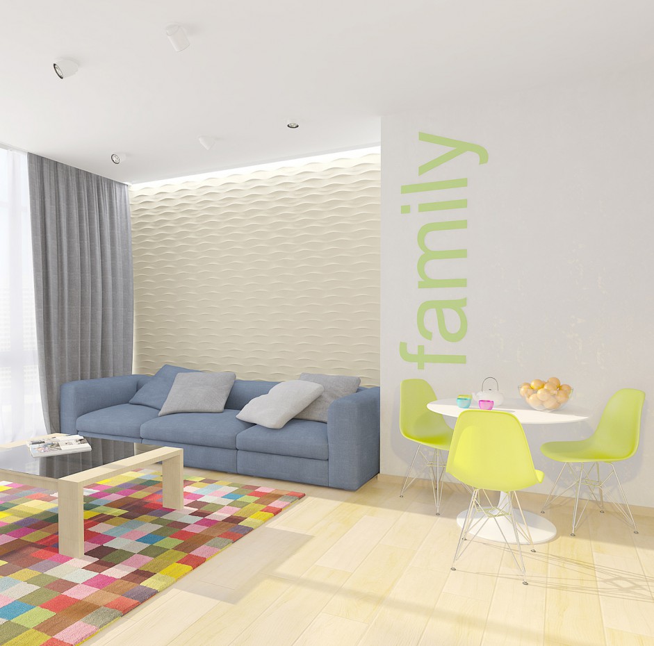 design apartments «Rainbow» design apartments «Rainbow» in 3d max vray image