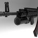Modelo Hipoly da versão inicial da arma automática AK-12 em 3d max vray 2.0 imagem