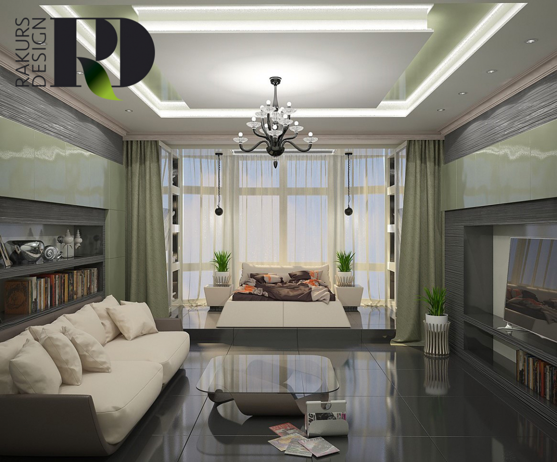 One room flat in 3d max vray 2.0 image