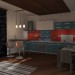 Kitchen - dining room in 3d max vray image