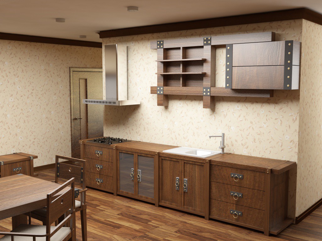 cocina imagen de cocina en 3d max vray