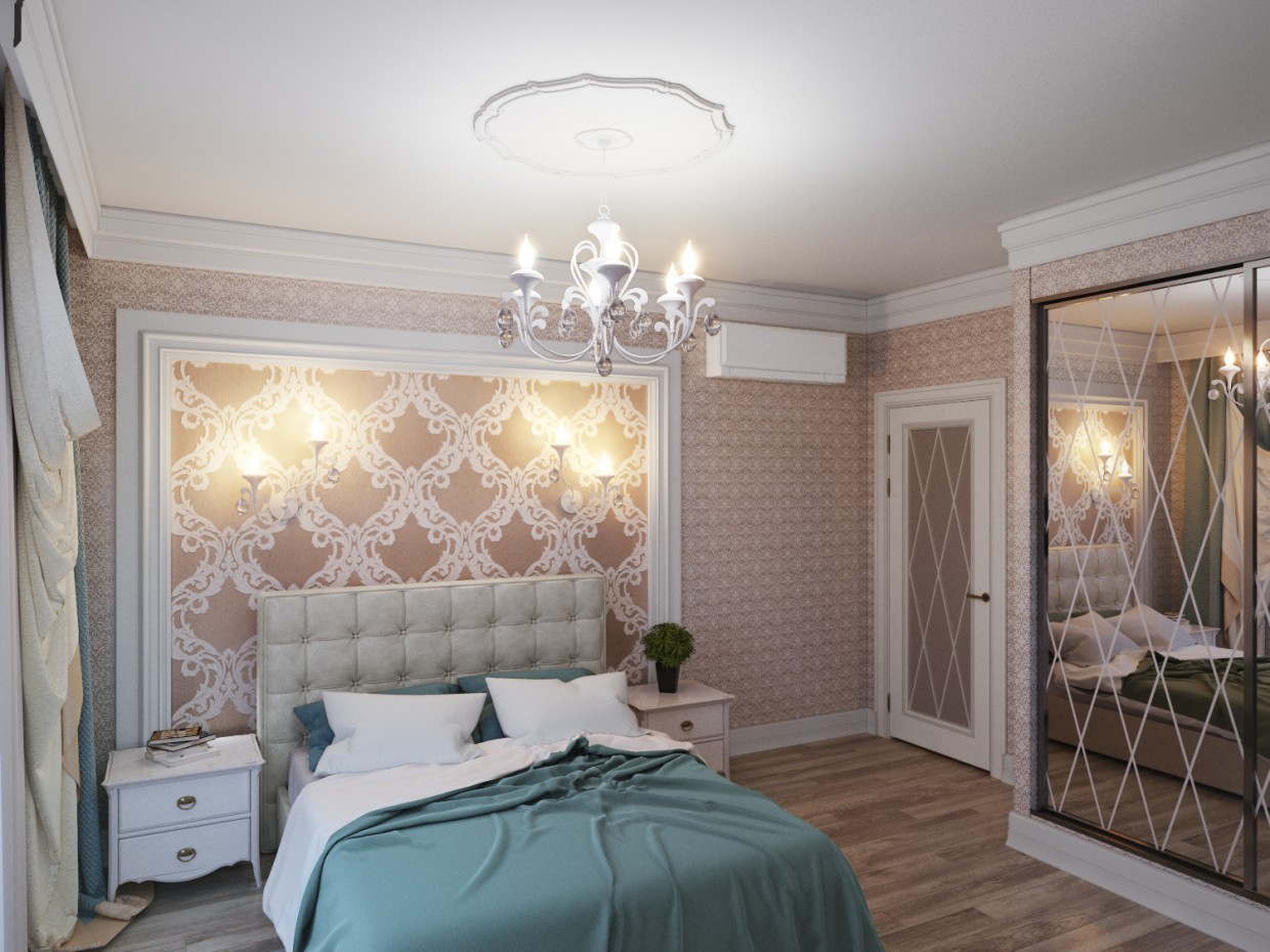 Спальня Спальня в 3d max corona render изображение