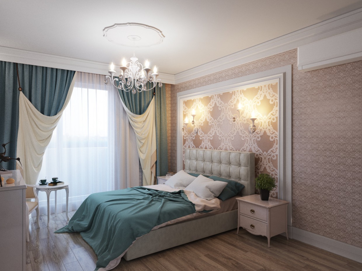 Спальня Спальня в 3d max corona render изображение