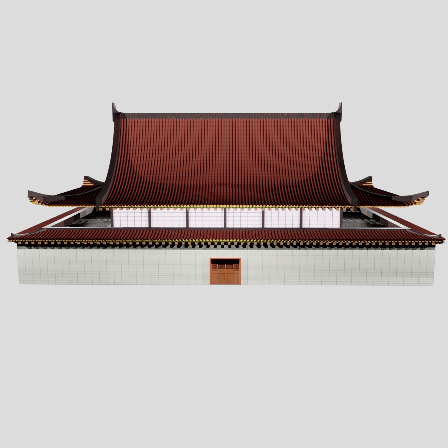 Chinese style building in 3d max Corona render 7 image