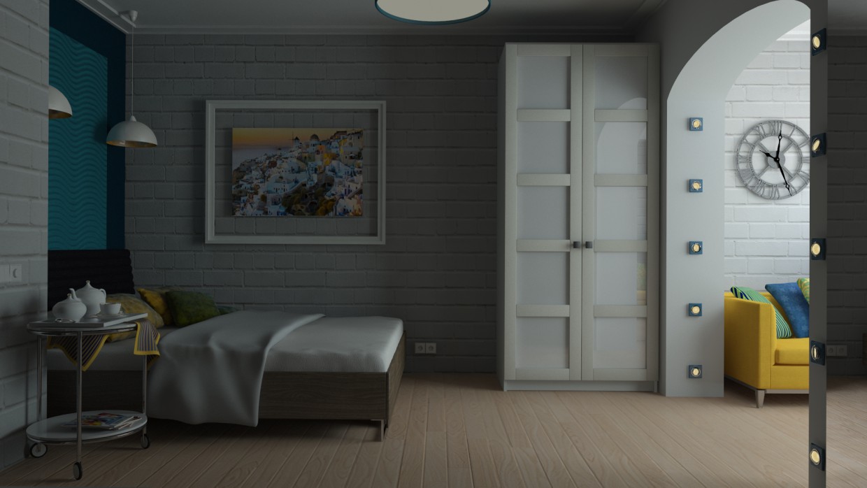 Спальня. Спальня. в 3d max vray изображение
