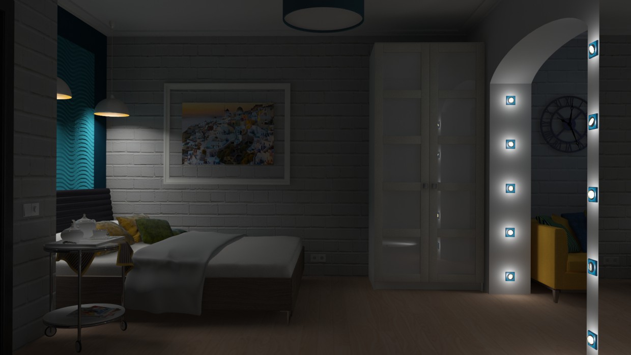 Спальня. Спальня. в 3d max vray изображение