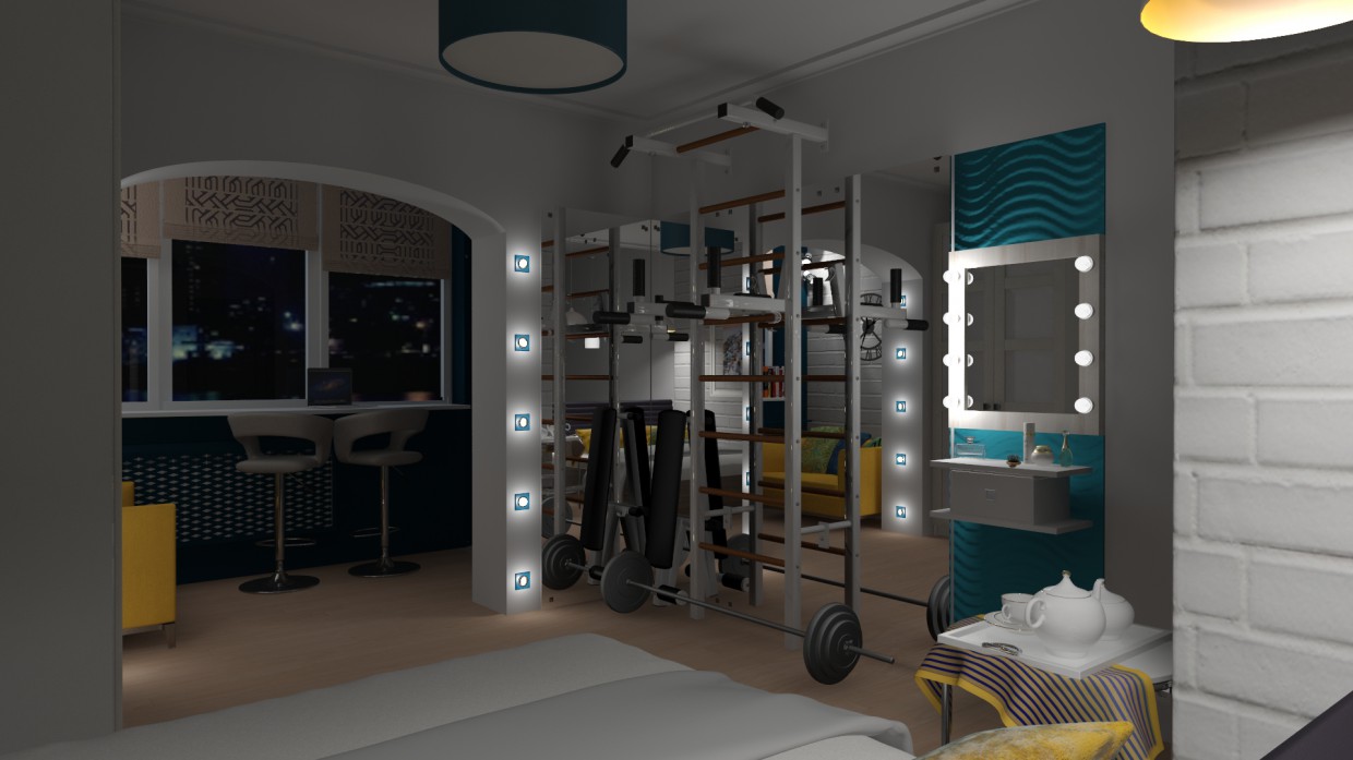 Спальня. Спальня. в 3d max vray изображение
