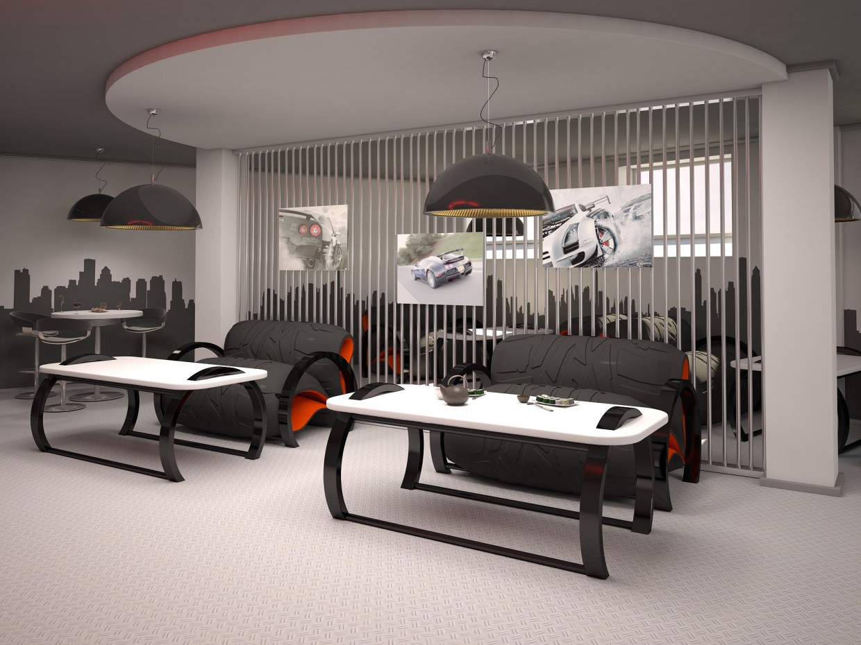кафе кафе в 3d max vray зображення
