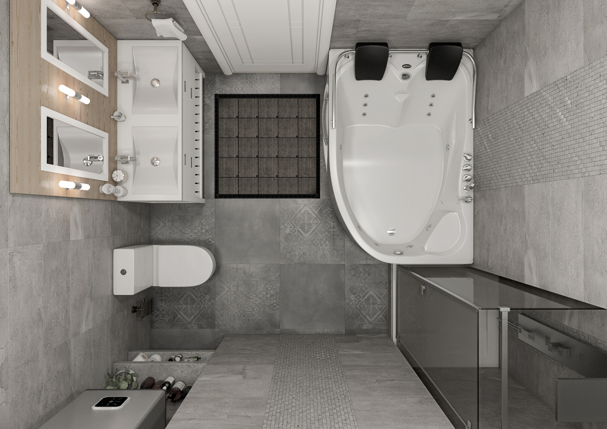 Bathroom in 3d max vray 3.0 Bild