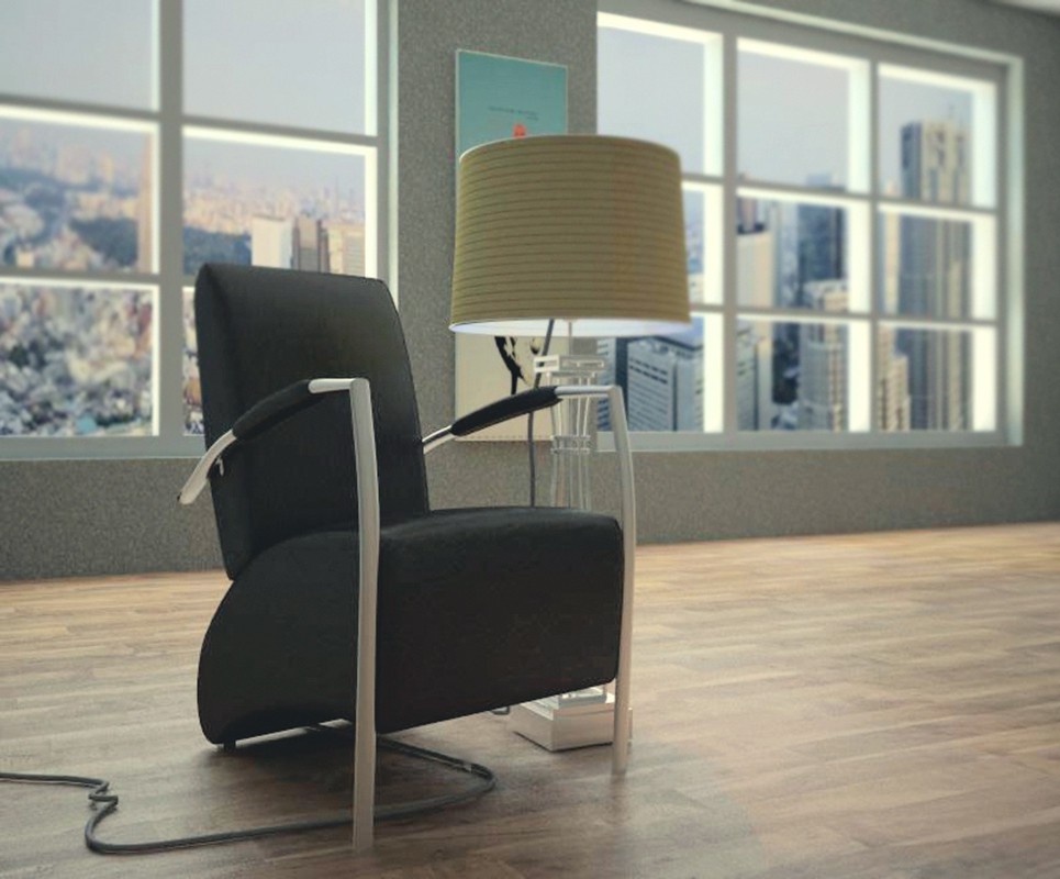 कुर्सी 3d max vray में प्रस्तुत छवि