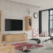 Scandinavian Living Room in 3d max vray 3.0 image