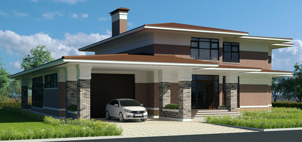 Cottage in 3d max vray 3.0 image