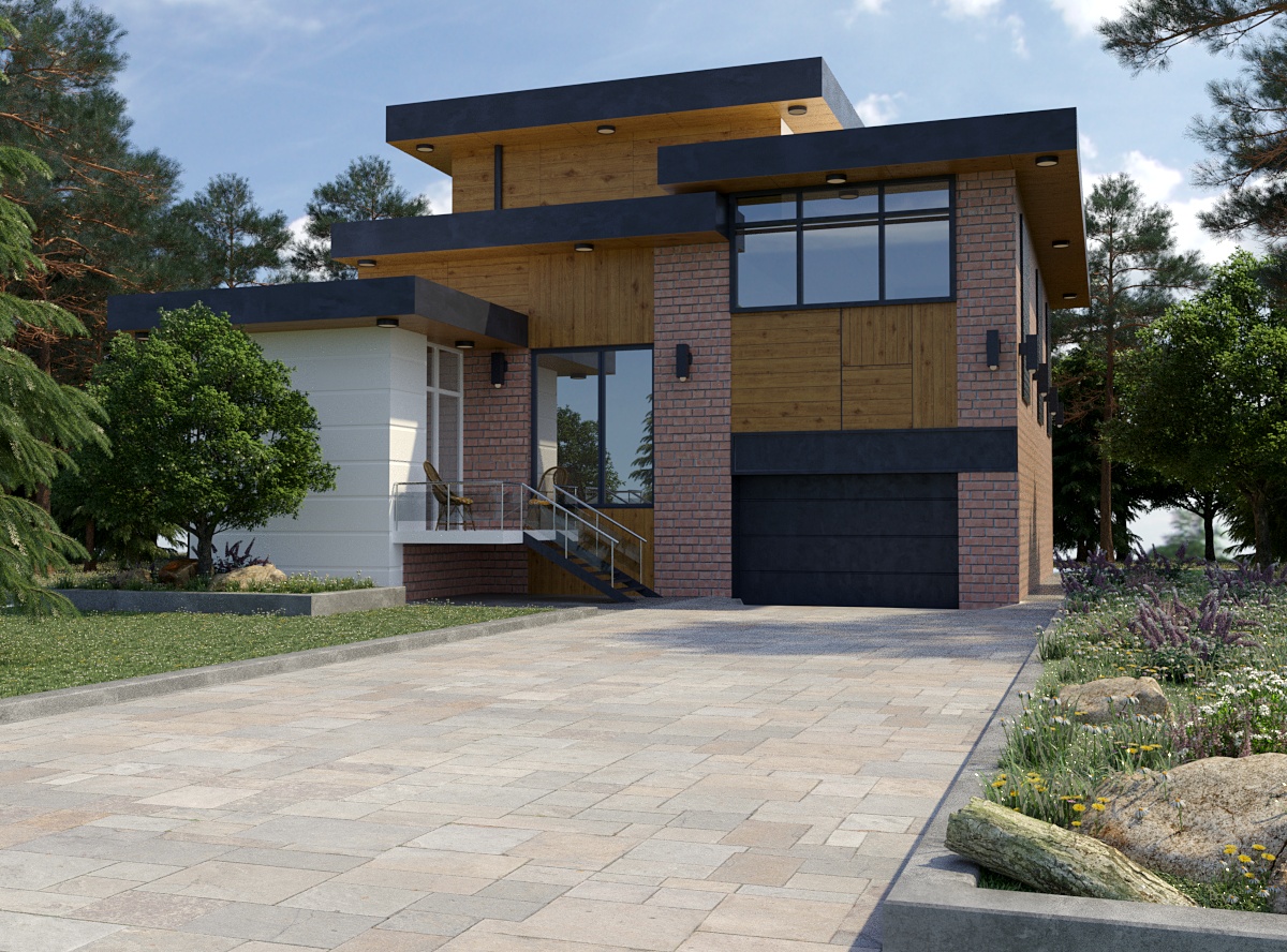 Simply House :) in 3d max corona render image