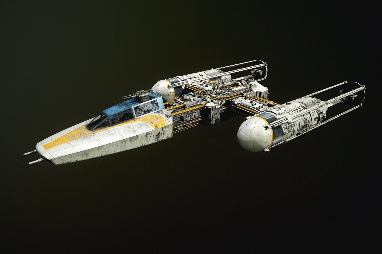 Y-wing Starfighter Star Wars в 3d max vray 5.0 зображення
