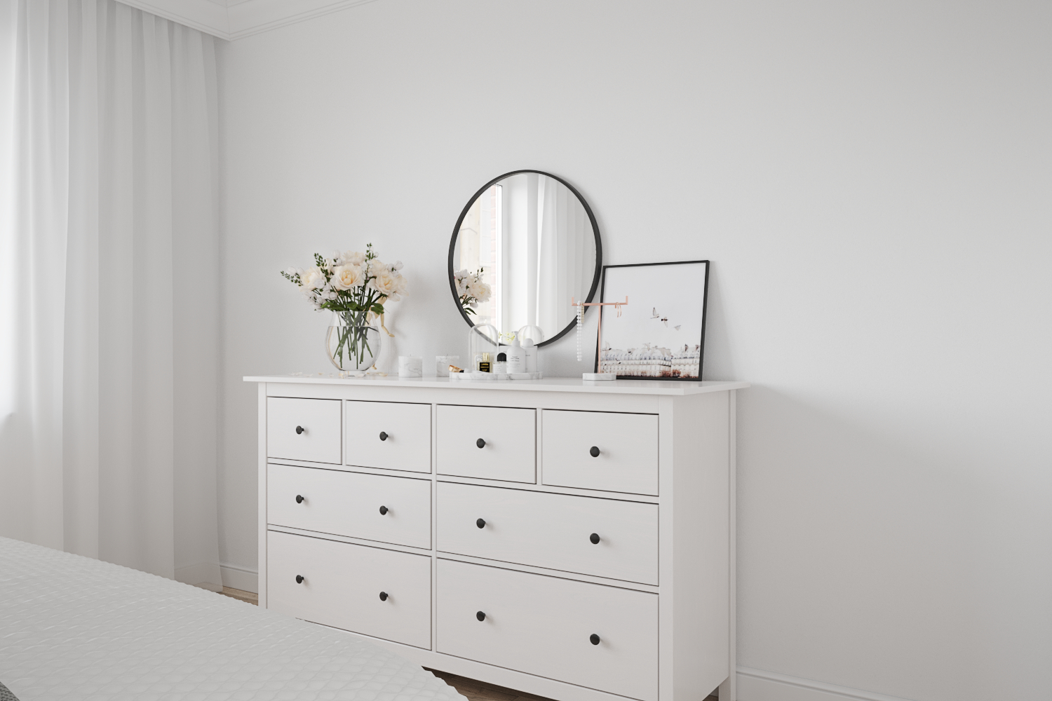 Scandinavian Bedroom Scandinavian Bedroom in 3d max corona render image