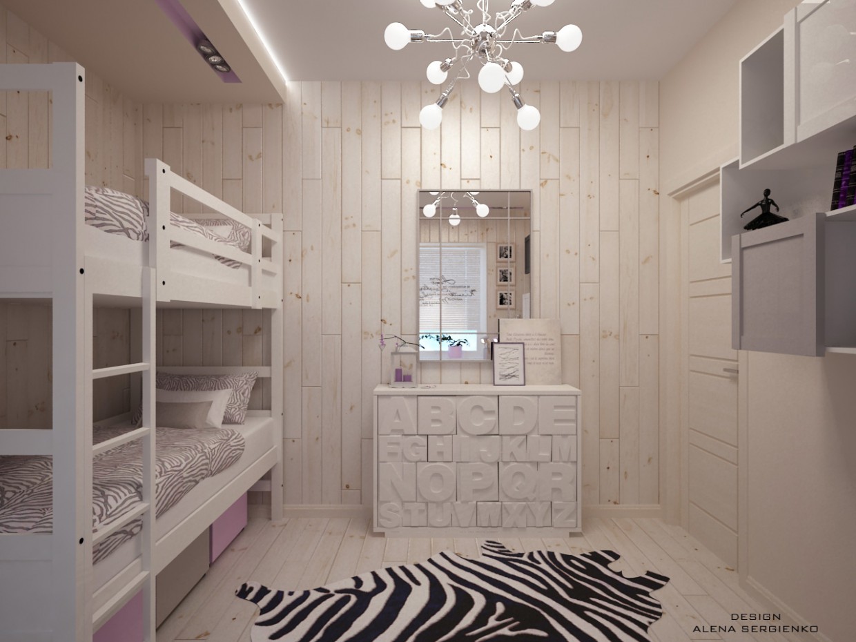 Habitación para niñas imagen de Habitación para niñas en 3d max vray