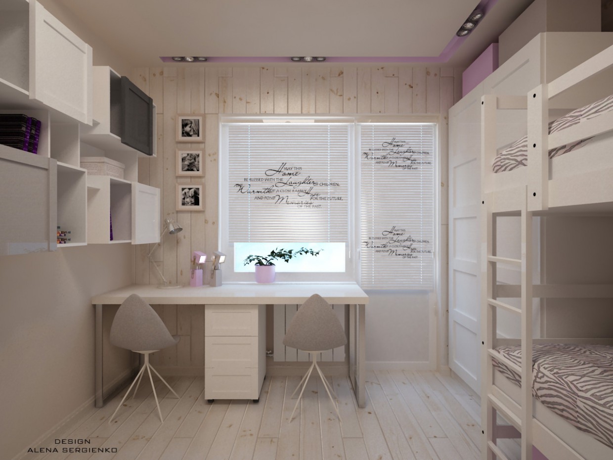 Habitación para niñas imagen de Habitación para niñas en 3d max vray