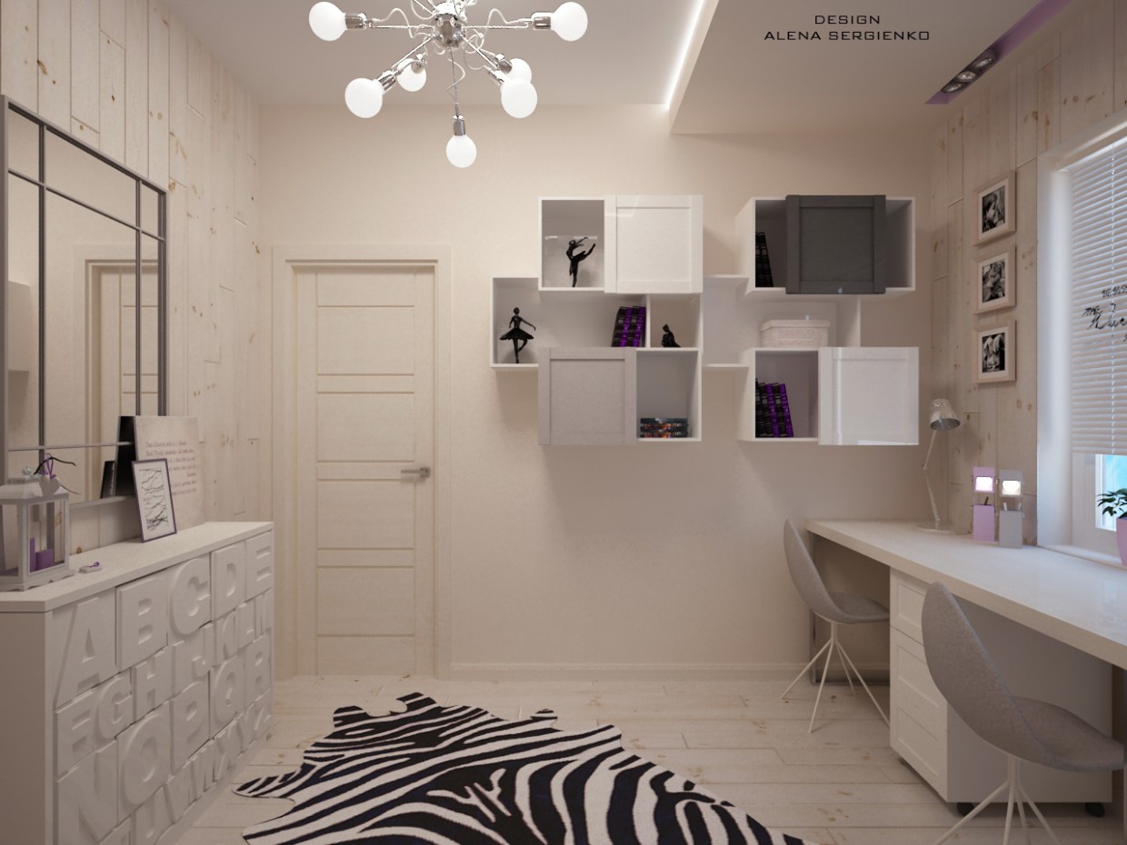 Habitación para niñas imagen de Habitación para niñas en 3d max vray