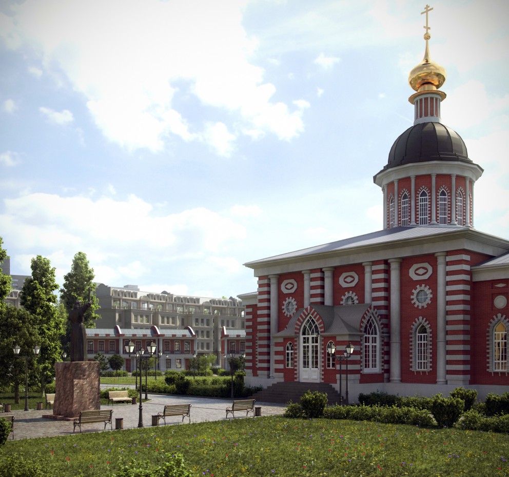 Рогожська Слобода Рогожська Слобода в 3d max vray 3.0 зображення