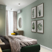 लिपकी, कीव पर बेडरूम का अपार्टमेंट लिटिल ग्रीन प्रोजेक्ट 3d max vray 3.0 में प्रस्तुत छवि