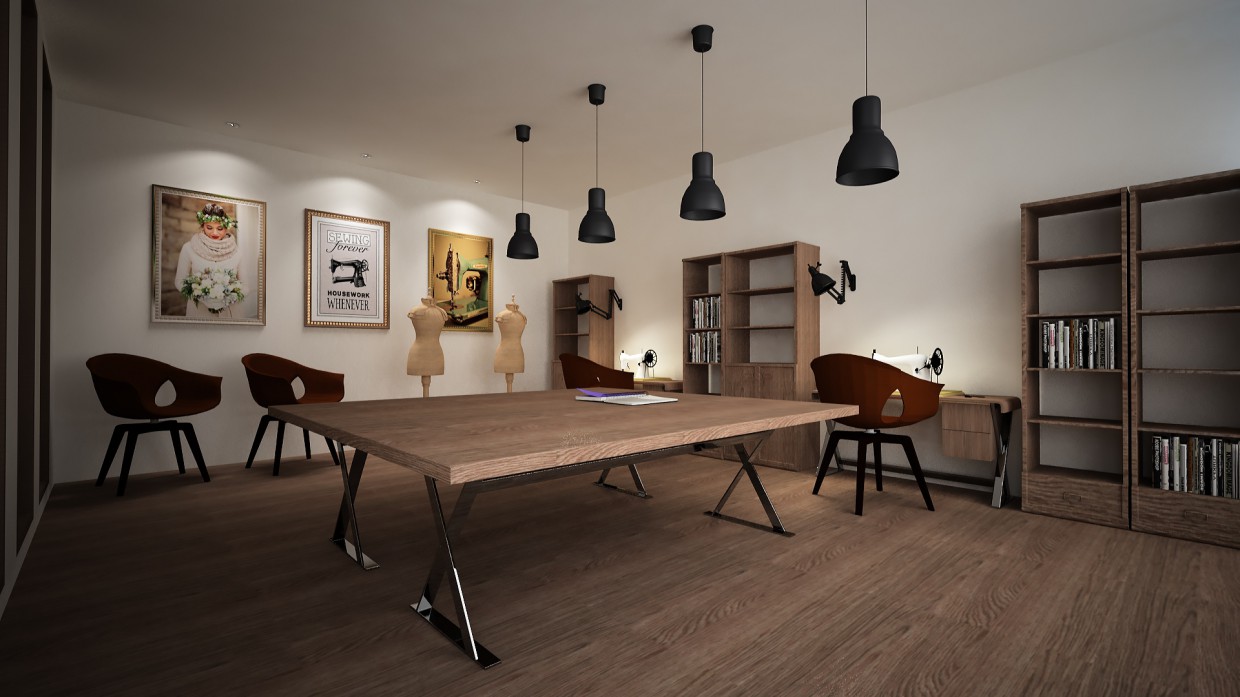 El concepto de un estudio de diseño accesorios imagen de El concepto de un estudio de diseño accesorios en 3d max vray