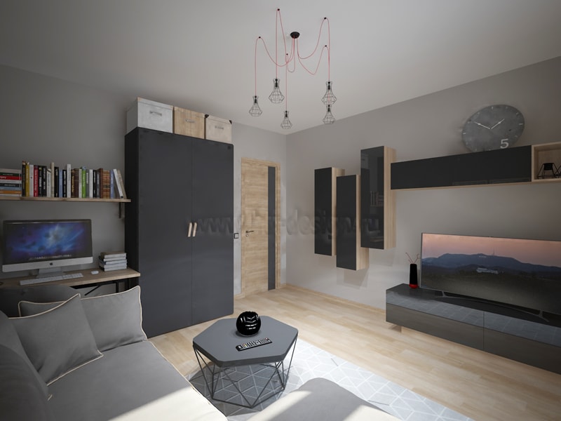 Modern Living Room em 3d max vray 2.0 imagem