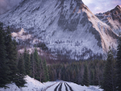 route dans les montagnes