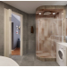 Bathroom area of ​​8 square meters. m in 3d max vray 3.0 image