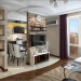 Interior design studio apartment in Chernigov in 3d max vray 2.0 image