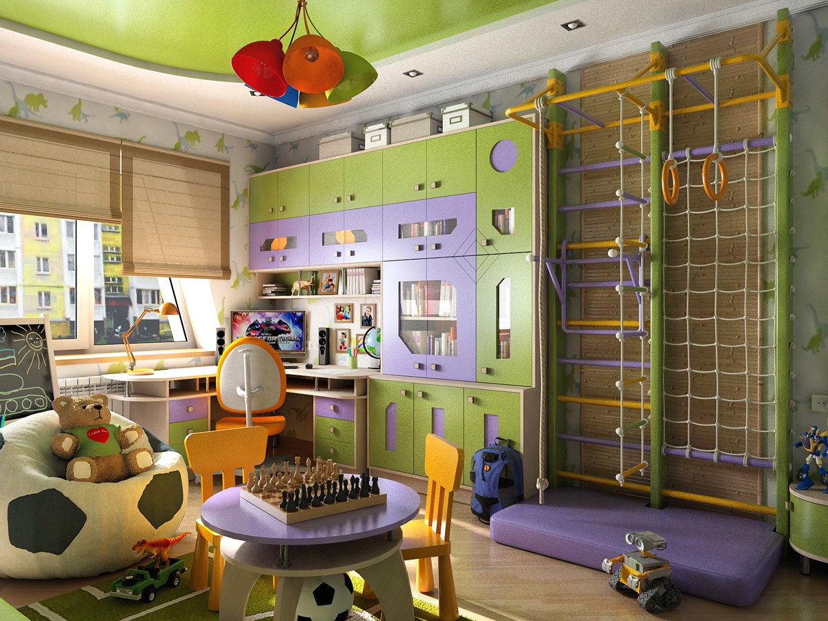 Diseño de interiores infantiles para niño en Chernigov imagen de Diseño de interiores infantiles para niño en Chernigov en 3d max vray 1.5