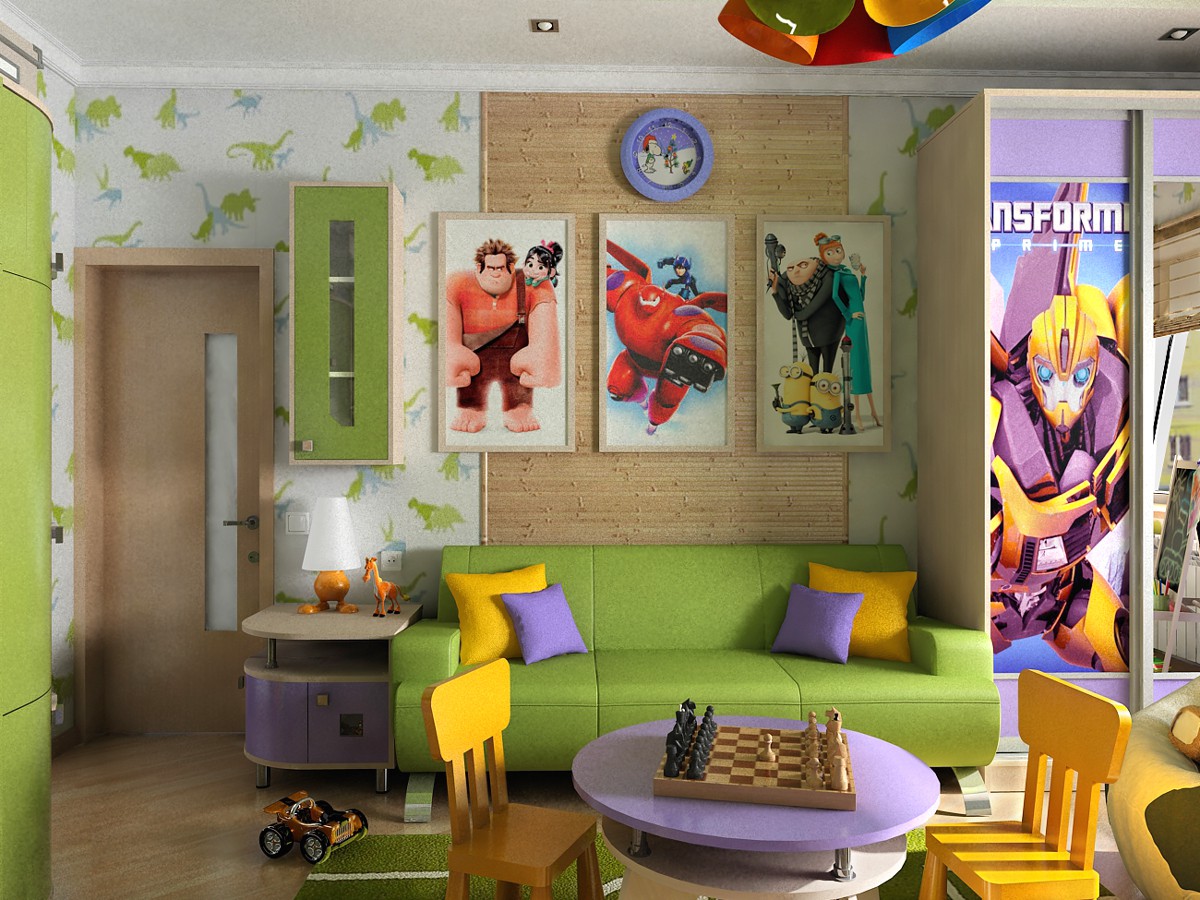 Diseño de interiores infantiles para niño en Chernigov imagen de Diseño de interiores infantiles para niño en Chernigov en 3d max vray 1.5