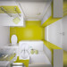 bathroom unit including the toilet in 3d max vray image