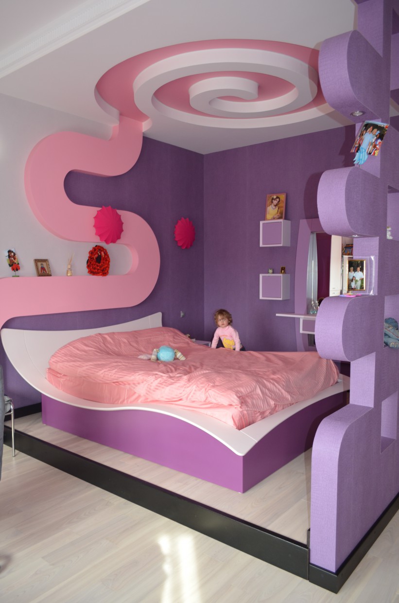 Sleeping area in the children's room in 3d max Other image