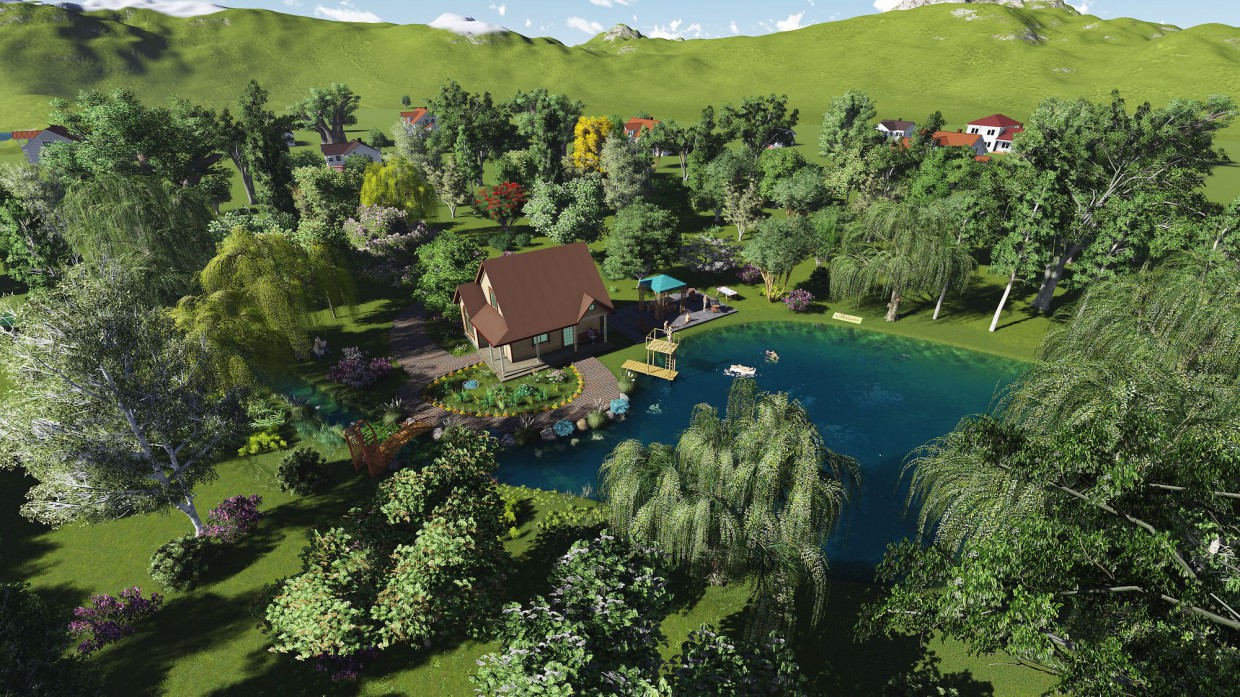 casa de vacaciones imagen de casa de vacaciones en 3d max vray 3.0