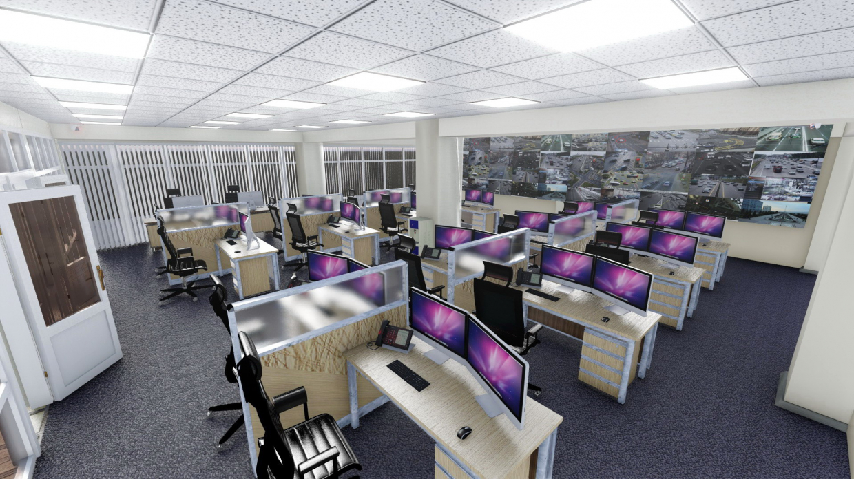 3D Presentation of the processing center, for funding approval. (Video attached) in Cinema 4d Other image